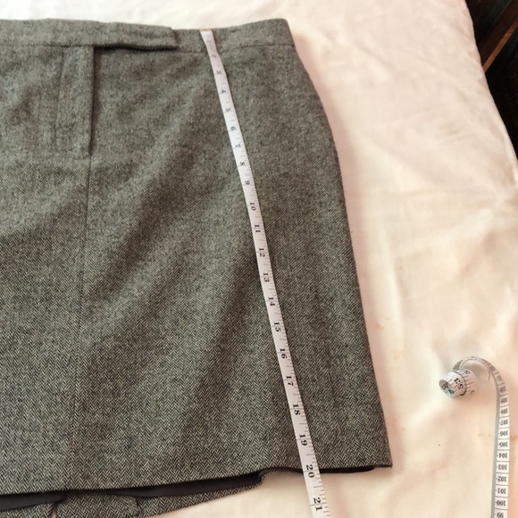 J. Crew chevron wool blend A-line skirt - Picture 7 of 8